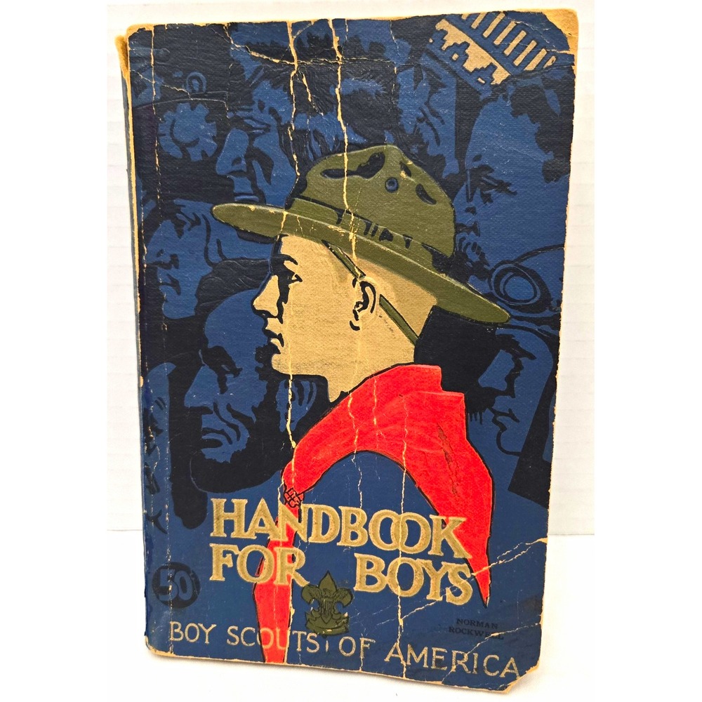 Vintage 1937 Boy Scouts of America Handbook for Boys - 27th Printing N Rockwell